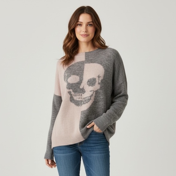 Skull Cashmere Sweaters - NWT $449 SKULL CASHMERE 🔥 100% cashmere Sweater Grey, Size Medium